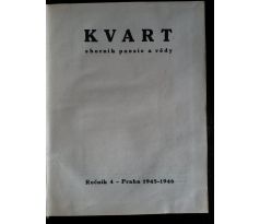 KVART. Sborník poesie a vědy / ROČNÍK 4 / 1945 - 1946