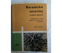 Karel Zádrapa. Keramické suroviny a jejich úprava