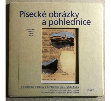 Písecké obrázky a pohlednice, panorama, město, řeka, most