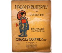 MADAMA BUTTERFLY de G. PUCCINI. Fantaisie pour Piano par Charles Godfrey jun.