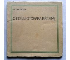 Dr. Emil Saudek. O poesii Otokara Březiny