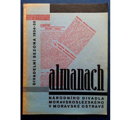 ALMANACH /Národního divadla Moravskoslezského v Moravské Ostravě / Divadelní sezona 1934 - 1935