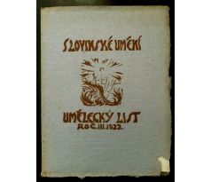 UMĚLECKÝ LIST ROČ. III. / 1921 / Slovinské umění