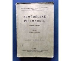 Josef Harapat. Zemědělské písemnosti / 1926