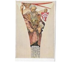 Pohlednice: Alfons MUCHA / Fresky: Obecní dům Praha / Nepoddajnost (Jan Roháč z Dubé) / Galerie UP 645