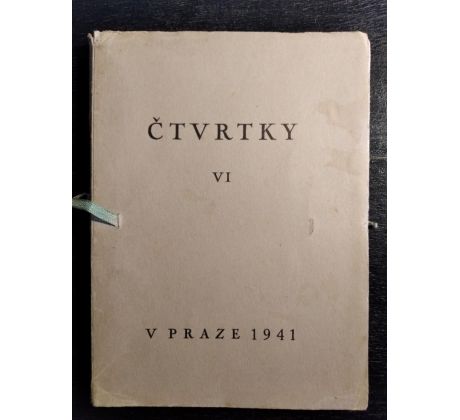 ČTVRTKY: Vzpomínky a žertíky Kroužku přátel profesora Jana Voborníka / VI. DÍL / 1941