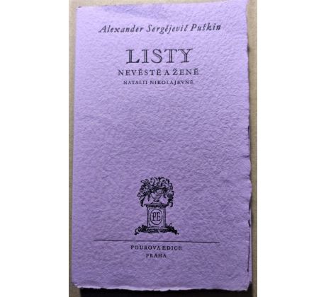 A. S. Puškin. Listy / J. Šindler