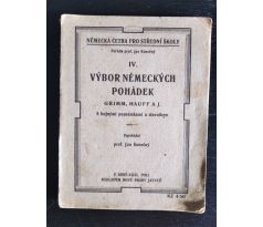 KONEČNÝ, J. IV. Výbor německých pohádek (Grimm, Hauf aj.)