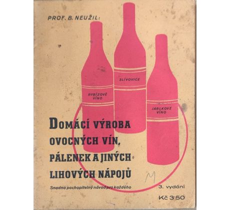 Prof. B. Neužil. Domácí výroba ovocných vín, pálenek a jiných lihových nápojů