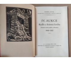 IV. aukce Zinkova. Rydlo a krásná kniha / Josef Váchal