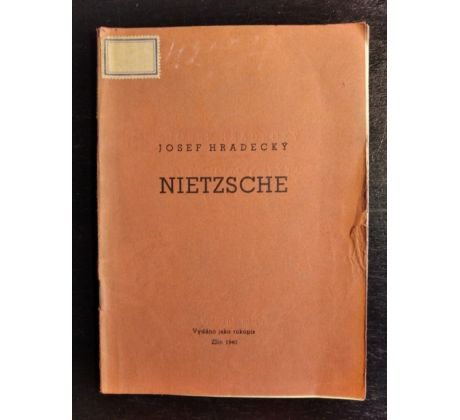 HRADECKÝ, J. Nietzsche
