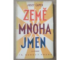 Čapek, Josef. Země mnoha jmen