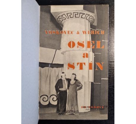 VOSKOVEC,J / WERICH, J. Osel a stín / 1933 / B. FEUERSTEIN