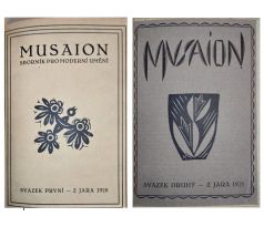 Musaion - Sborník pro moderní umění. Svazek první - z jara 1920 + svazek druhý - z jara 1921 / Čapek, Špála
