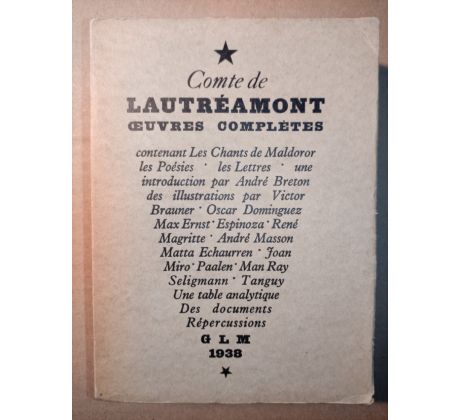 Comte de Lautréamont. Oeuvres complètes / Breton, Miro, Man Ray, Ernst, Domingues / Surrealismus