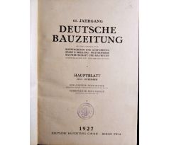 61. Jahrgang deutsche bauzeitung / 1927