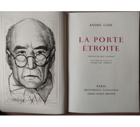 André Gide. LA PORTE ÉTROITE / Pierre-Yves Trémois