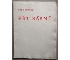 Petr Bezruč. Pět básní / Jožka Baruch / PDOPIS