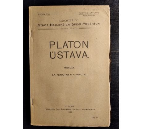 PLATON. Ústava / ROČNÍK XXI. / SEŠIT  6/8 (797/799)