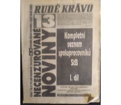 RUDÉ KRÁVO. Necenzurované noviny / ROČNÍK II. / ČÍSLO 13 / 1992
