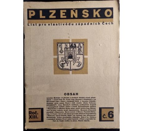 PLZEŇSKO / ROČNÍK XIII. / 1931  / 6.