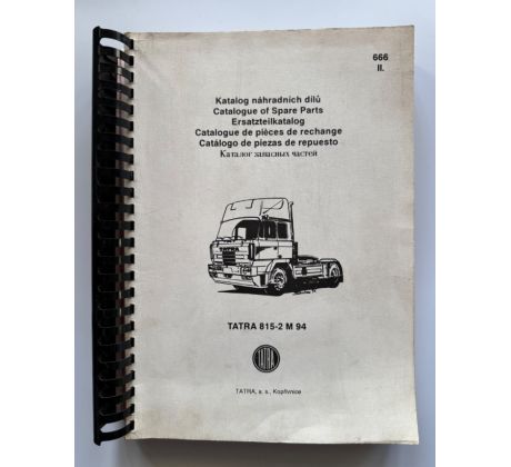 Katalog náhradních dílů Tatra T 815-2 M 94