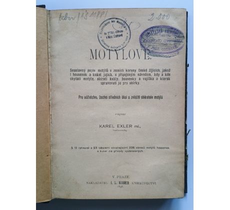 Karel Exler, ml. Motýlové / 1898