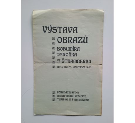 Výstava obrazů Bohumíra Jaroňka ve Štramberku 1903