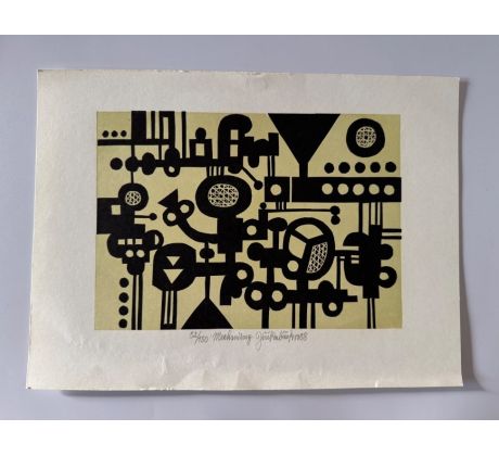 9. Jiří Kubíček / linoryt