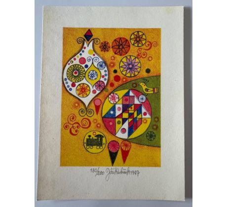 10. Jiří Kubíček / barevná litografie