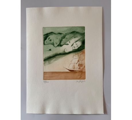 Karel Šafář / barevný lept