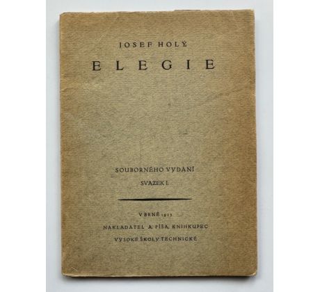 Josef Holý. Elegie