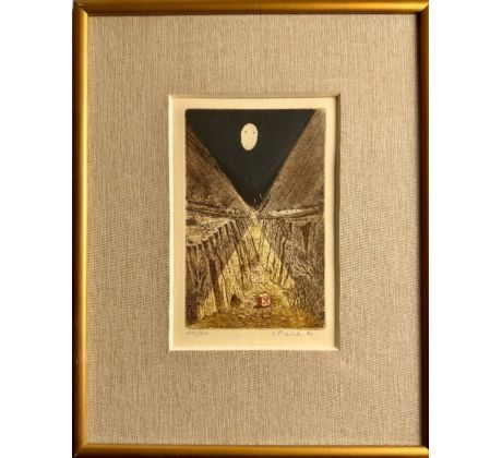 Jindřich Pileček / barevný lept