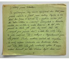 Josef Florian / dopis