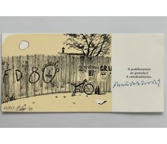 František Dvořák, Tomáš Bím / podpis, litografie