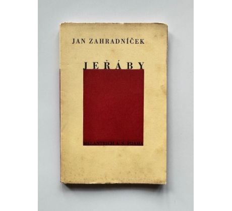 Jan Zahradníček. Jeřáby / PODPIS