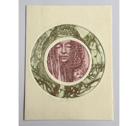 Pavel Hlavatý / Barevný lept / Ex libris Olga Havlíková 1