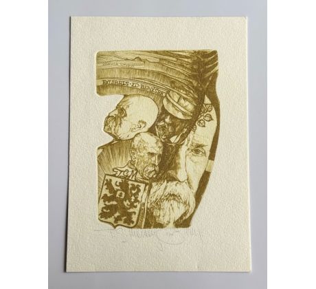 Pavel Hlavatý / Barevný lept / Ex libris Zd. Benýšek