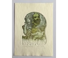 Pavel Hlavatý / Barevný lept / Ex libris M. Buchta 1