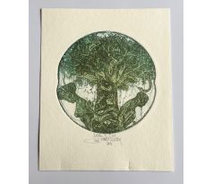 Pavel Hlavatý / Barevný lept / Adam a Eva