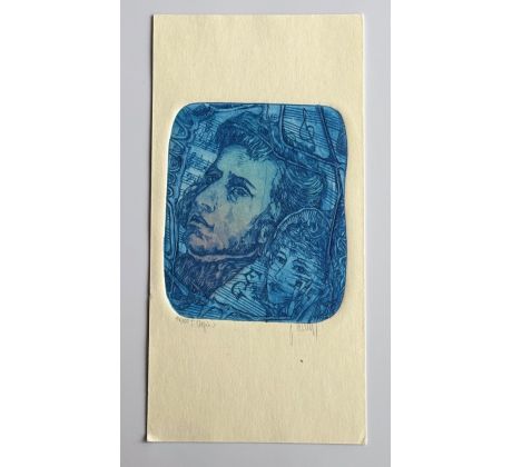 Pavel Hlavatý / Barevný lept / F. Chopin