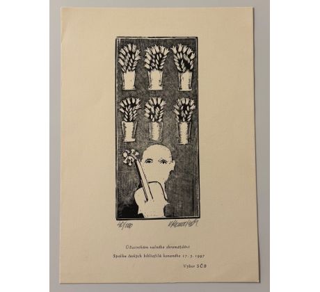 Vladimír Komárek / dřevoryt / SČB