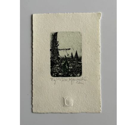 Karol Ondreička / barevný lept