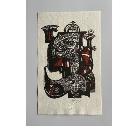 Josef Liesler / barevná litografie