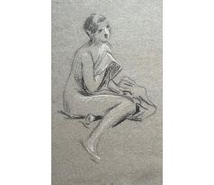 Maxmilián Pirner / akt / kresba