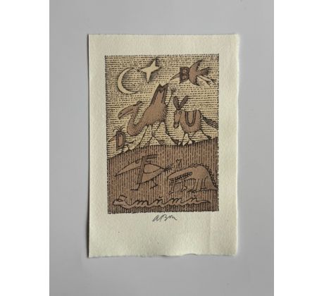 Adolf Born / barevná litografie