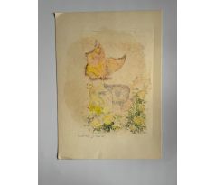 Jaroslav Kruis. Motýl 1 / kombinovaná technika