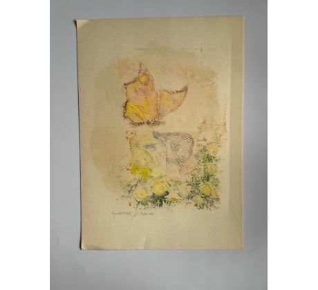 Jaroslav Kruis. Motýl 1 / kombinovaná technika