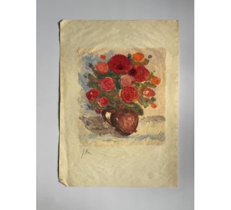 Jaroslav Kruis. Kytice / kombinovaná technika