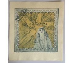 Pavel Hlavatý. Ejhle, žena / barevný lept